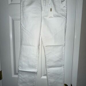 Good American White Straight Leg Jeans